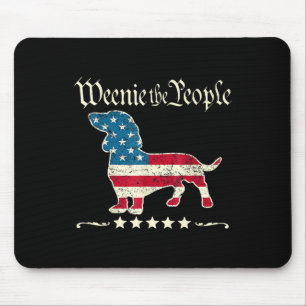 Dachshund Das Volk 4. Juli Mousepad