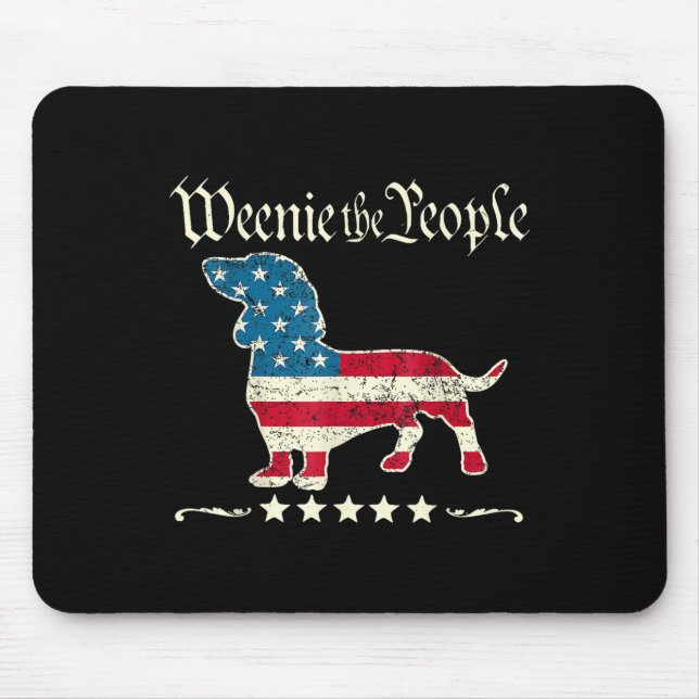 Dachshund Das Volk 4. Juli  Mousepad (Vorne)