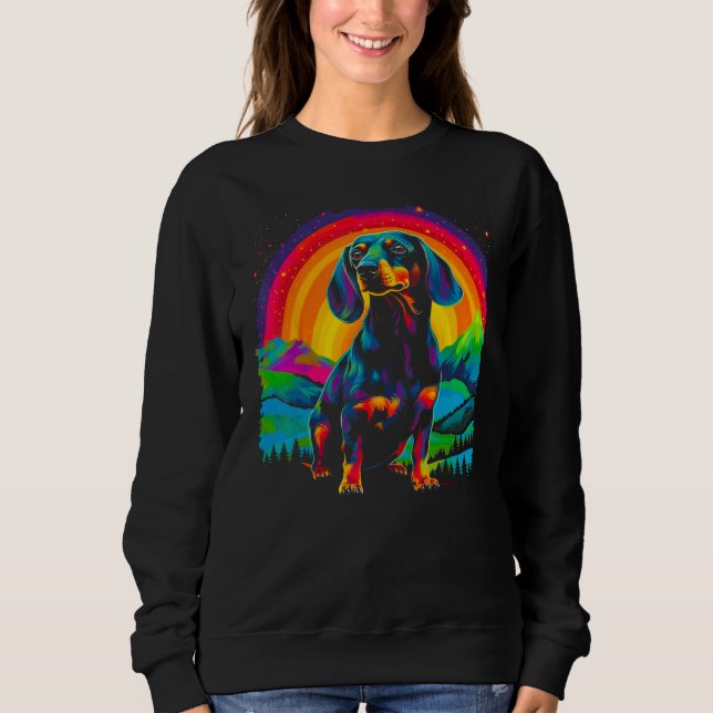 Dachshund Dog Nature Sweatshirt (Vorderseite)