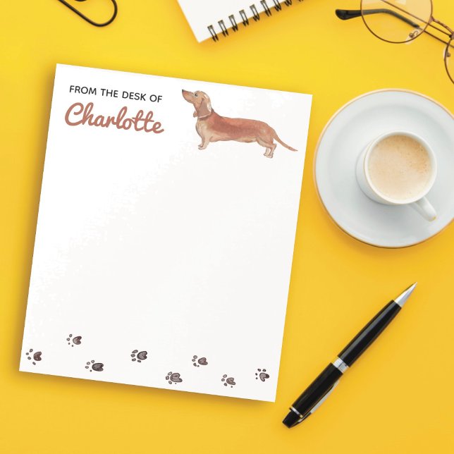 Dachshund Dog Notepad Notizblock (Von Creator hochgeladen)