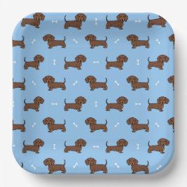 Dachshund Dog Pappteller