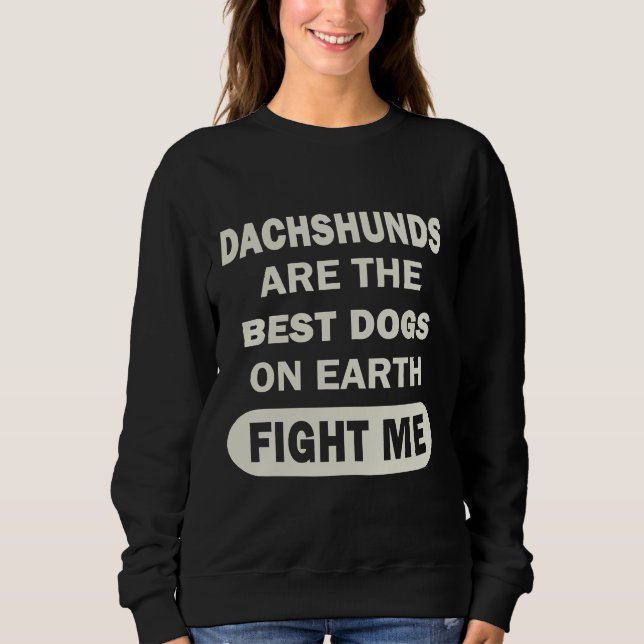 Dachshund Dog Puppy Sweatshirt (Vorderseite)