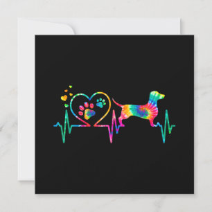 Dachshund Doxie Weenie Mama Papa Herzschlag Gesche Einladung
