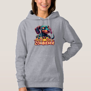Dachshund Doxie Wiener Wurst Zombie Hund Halloween Hoodie