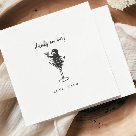 Dachshund Drinks On Me Cocktail Napkins Serviette