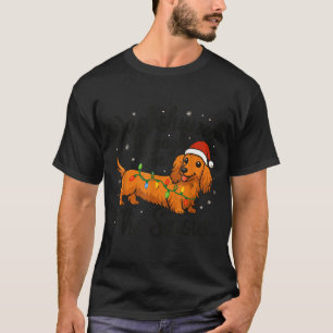 Dachshund durch den Schnee Weihnachts-Pyjama Toddl T-Shirt