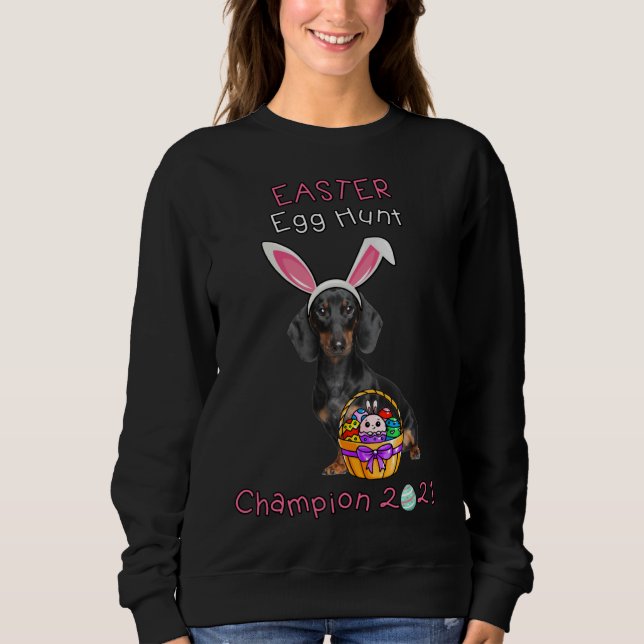 Dachshund Easter Sweatshirt (Vorderseite)