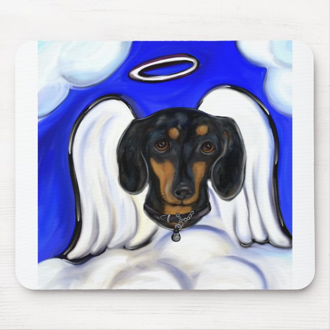 Dachshund Engel Mousepad (Vorne)