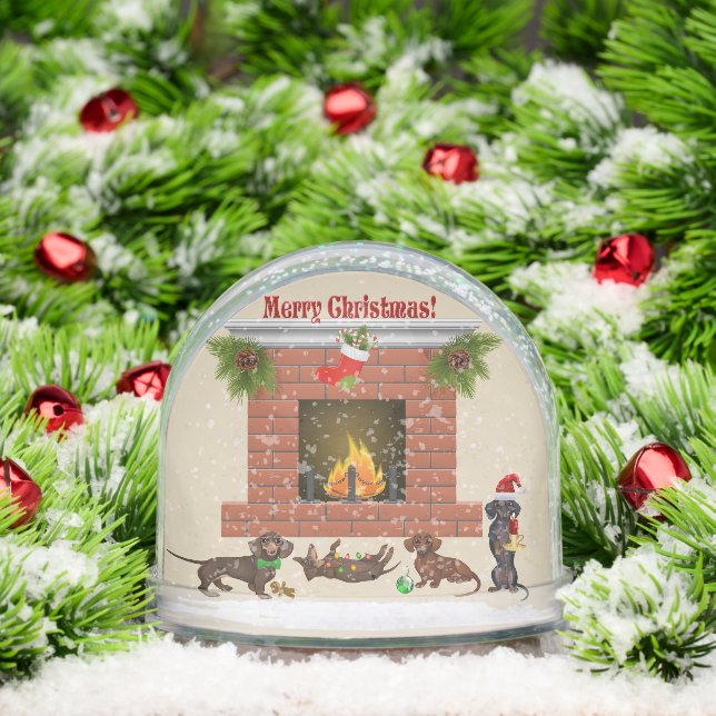 Dachshund Family Christmas (Noël)