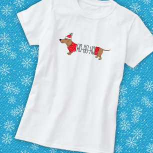 Dachshund festif en pull pour T-Shirt de vacances
