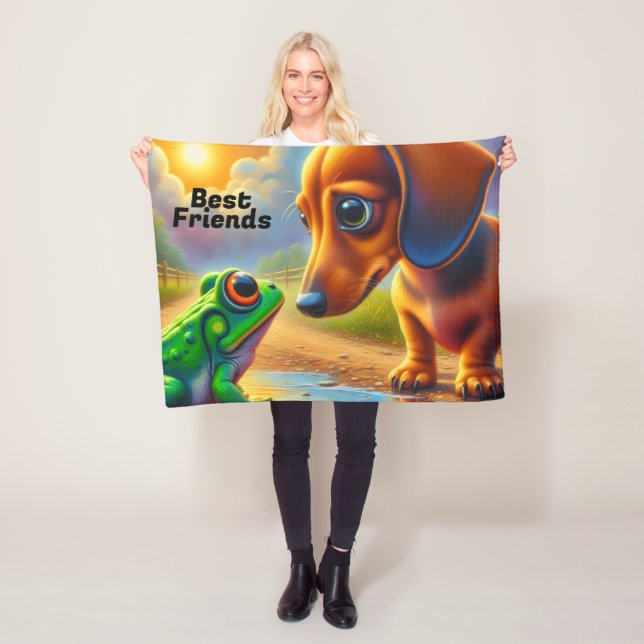 DACHSHUND  FLEECEDECKE (Beispiel)