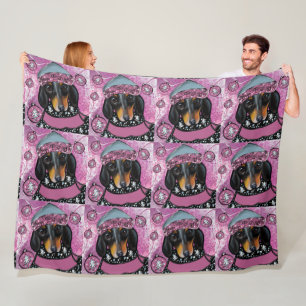 DACHSHUND FLEECEDECKE