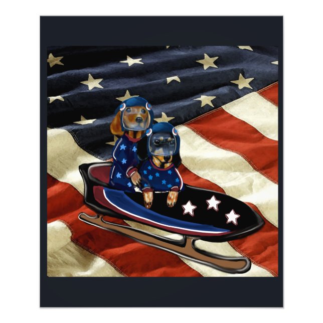 DACHSHUND  FOTODRUCK (Vorne)