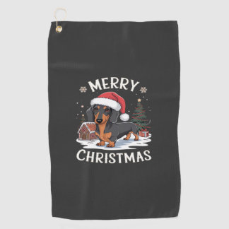 Dachshund Frohe Weihnachten Klassisches T-Shirt Golfhandtuch