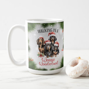 Dachshund Funny Christmas Chien café Mug
