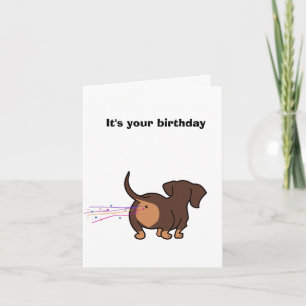 Dachshund Geburtstag Karte