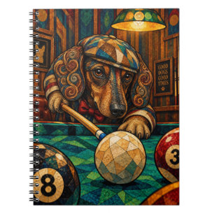 Dachshund, Geometrisches Mosaik Notizblock