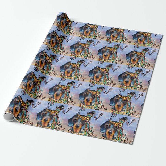 DACHSHUND   GESCHENKPAPIER (Ungerollt)