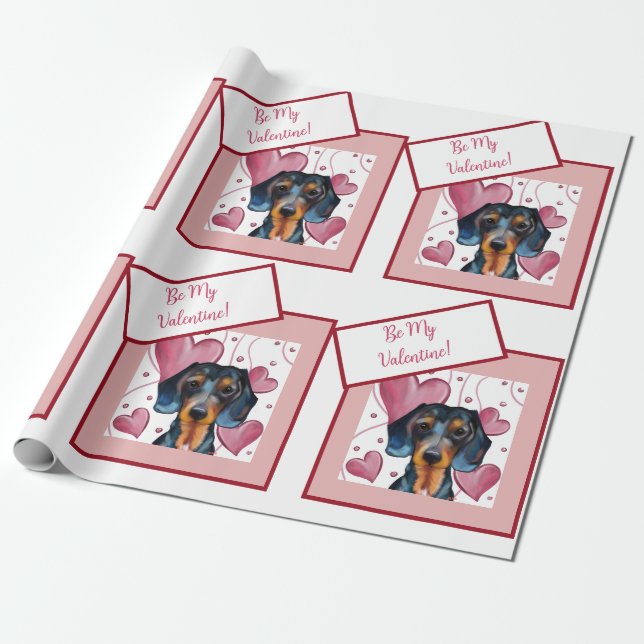 Dachshund   geschenkpapier (Ungerollt)