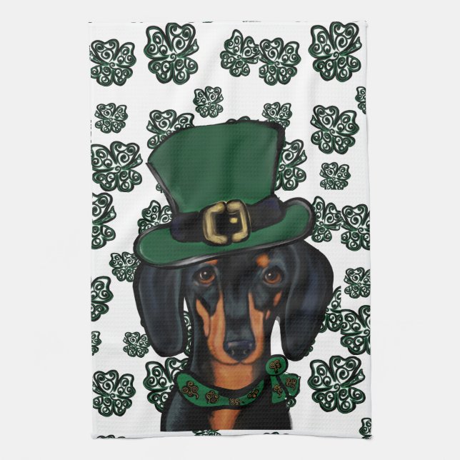 DACHSHUND GESCHIRRTUCH (Vertikal)