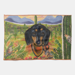DACHSHUND GESCHIRRTUCH