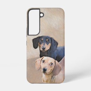 Dachshund (Glatt) Malerei - Originale Hundekunst Samsung Galaxy Hülle