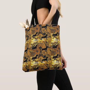 Dachshund Gold Tasche