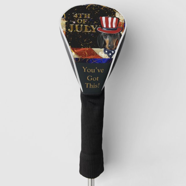 Dachshund    golf headcover (Vorderseite)