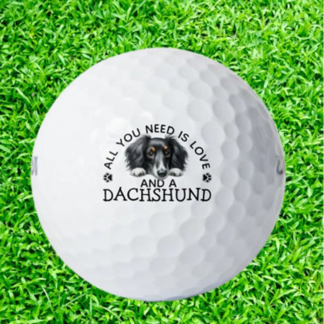 Dachshund-Golfbälle Golfball (Bring joy to your game with Dachshund Golf Balls—unique, playful designs perfect for dog lovers.)