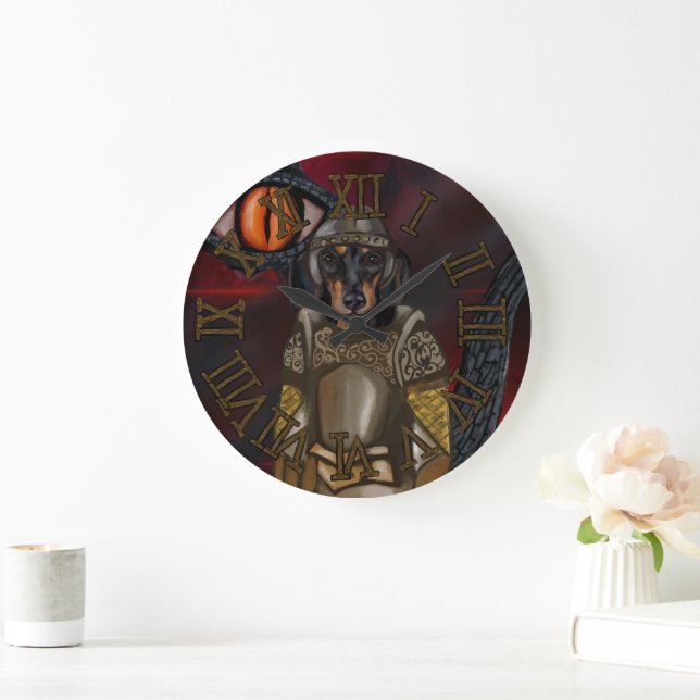 Dachshund  große wanduhr (Zuhause)