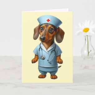 Dachshund Gute Besserung Karte