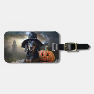 Dachshund Halloween Gruselig Gepäckanhänger