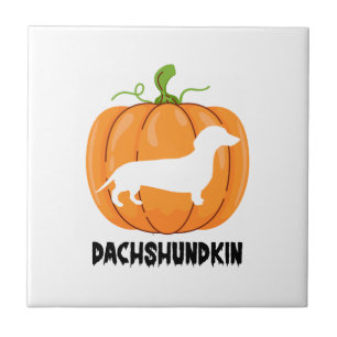 Dachshund Halloween Hund Fliese