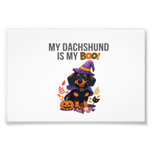 Dachshund Halloween-Kostüm Mein Dachshund ist mei Fotodruck