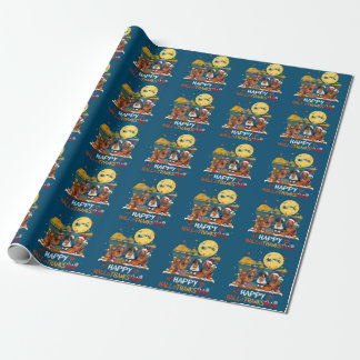 Dachshund Happy Hallothanksmas Halloween Thanksgiv Geschenkpapier