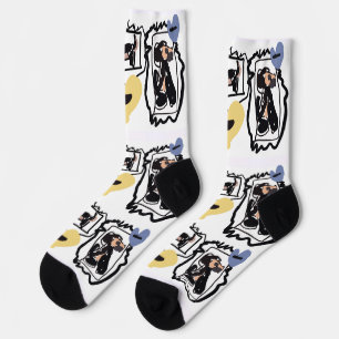 Dachshund-Herzen Socken