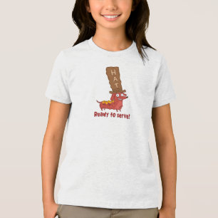 Dachshund Hot Dog Wortspiel Tri-Blend Shirt