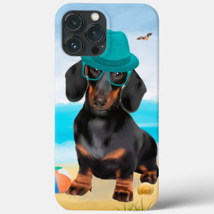 Dachshund Hund am Strand Case-Mate iPhone Hülle