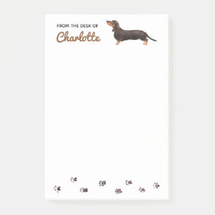 Dachshund-Hund-Post-it-Notizen Post-it Klebezettel