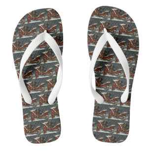 Dachshund Hund Weihnachten Festlich Flip Flops