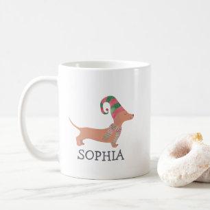 Dachshund Hund Weihnachten Kaffeetasse