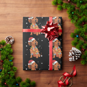 Dachshund Hunde Baum Weihnachten Xmas Haustier Hun Geschenkpapier