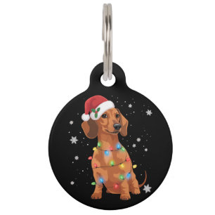 Dachshund Hunde Baum Weihnachten Xmas Haustier Hun Haustiermarke
