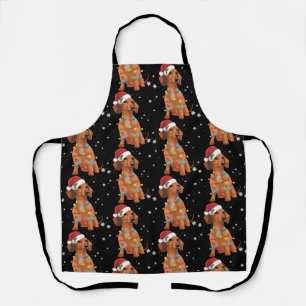 Dachshund Hunde Baum Weihnachten Xmas Haustier Hun Schürze