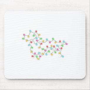 Dachshund Hunde Baum Weihnachtspullover Xmas Gesch Mousepad
