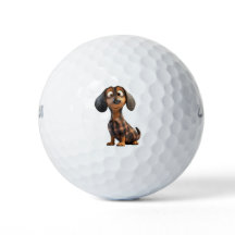Dachshund-Hundefreund Golfbälle