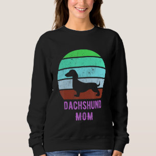 Dachshund-Hundemutter Mama Wiener-Hund-Besitzerin Sweatshirt