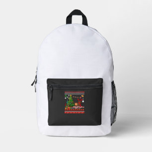 Dachshund-Hundepopo-Weihnachten-Hässlich-Klassisch Bedruckter Rucksack