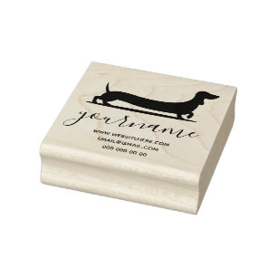 Dachshund-Hunderasse Canine Hundezucht Gummistempel