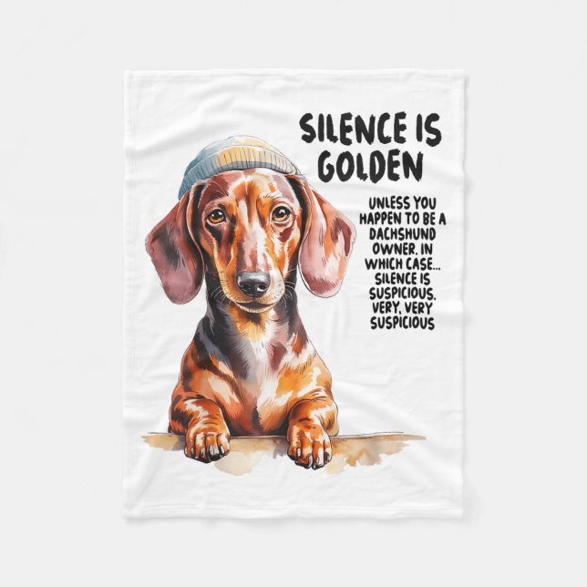 Dachshund Ideas For Women &amp; Novelty Miniature  Fleecedecke (Vorderseite)